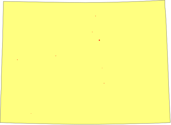 The image shows a yellow rectangle with four black rectangles of varying sizes inside it on what appears to be an abstract background.