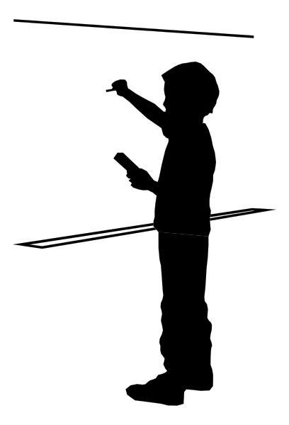 The image shows a black and white striped pattern with no distinguishable content within it.