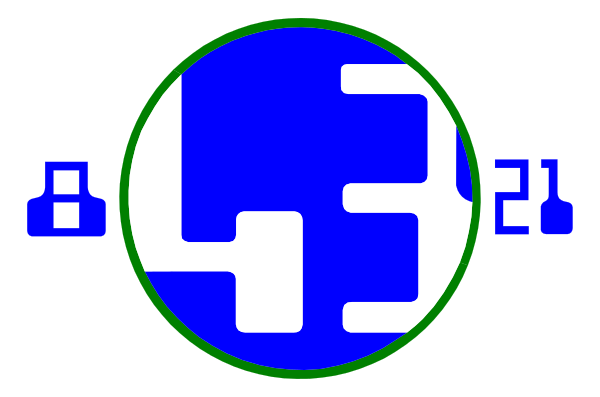 The image shows a pixelated globe with an overlaid digital interface displaying numbers 8021436975 and other symbols that resemble binary code on it. There is also what appears to be a small, greenish-blue planet in front of the larger one at the bottom right corner. The background color behind these elements seems dark gray or black with some lighter shades near the edges where there are no objects present.