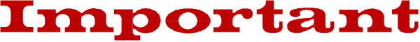The text "important" on a plain background with no other discernible elements present.