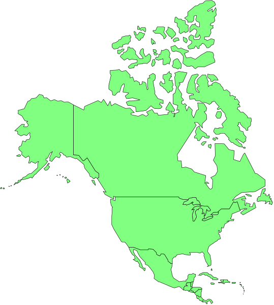 The map shows a stylized representation of Canada with provinces outlined against a black background.