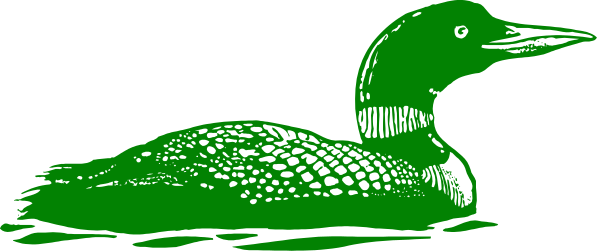 The image shows a duck on water with green leaves around it.