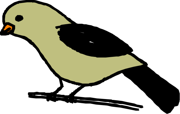 The black and white illustration shows two birds flying side by side with their wings spread wide against a dark background; there is no text present in this image.