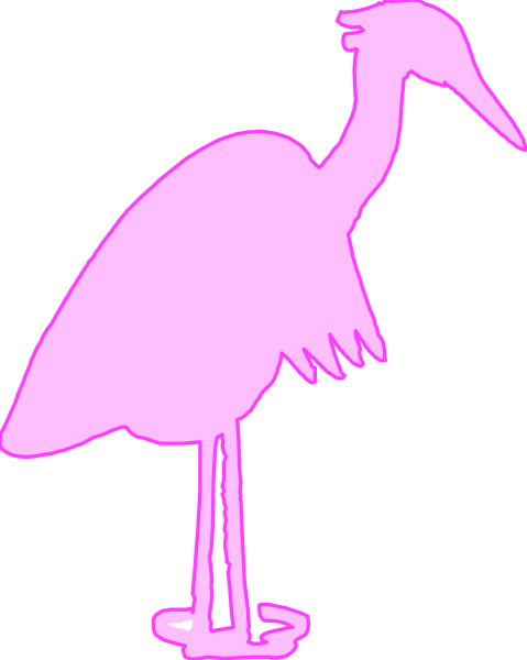 The image shows a pink flamingo standing on top of an ice cream cone with its legs spread out against a black background.