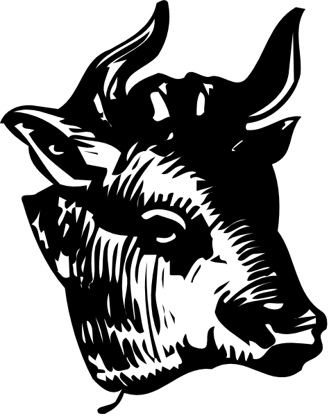 The black and white illustration features a deer's head with antlers prominently displayed against an unidentified background.