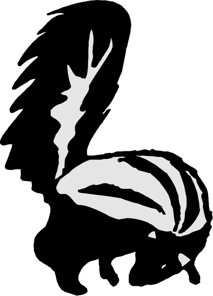 The black and white silhouette of a person's head with antlers on top is shown against a dark background in this small clip-art image.
