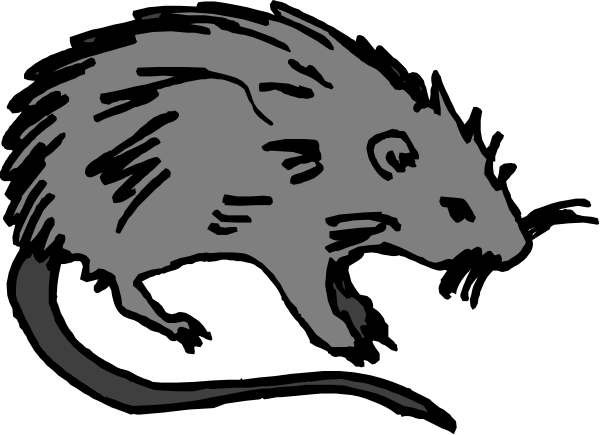 The black and white illustration features two mice: a larger mouse on top of another smaller mouse with whiskers pointing upwards; both appear to be in motion as if running away from each other against an unseen background, possibly suggesting movement through space or time.