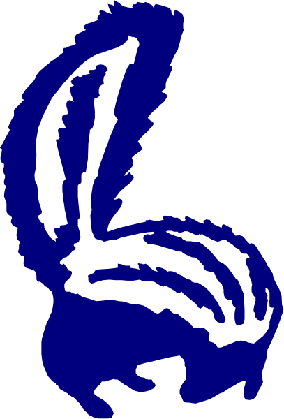 The image shows a blue squirrel with white spots on its body against an unidentified background.