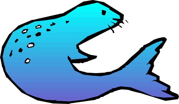 The image shows a stylized depiction of two fish swimming side by side against what appears to be an underwater background with blue tones; there is no text present in this clip-art illustration, and it does not provide any additional context about actions or setting beyond these elements.