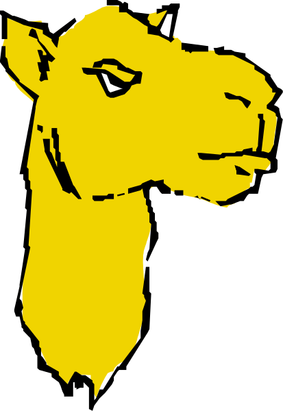 The image shows a cartoon of an ostrich with its head sticking out from behind what appears to be a black line on a white background.