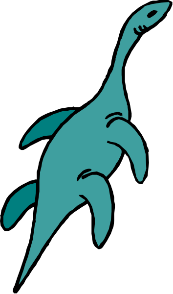 The image shows a stylized cartoon dinosaur with an open mouth against a black background on top of another layer that appears to be a gradient from light brown at the bottom left corner transitioning through shades of gray and blue, ending in darker tones towards the right side where there is also what looks like a small green plant.