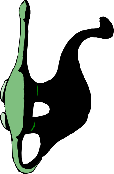 The image shows a green pepper with an eye on it against a black background.
