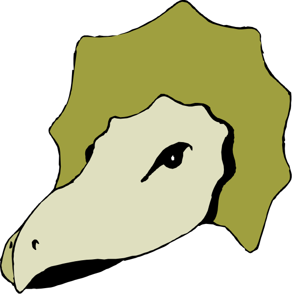 The image shows a cartoon of an alligator with its head sticking out from behind what appears to be another animal's body; it is colored in shades of yellow and green against a black background.