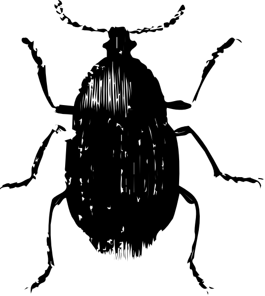 The image shows a black background with several white dots scattered across it at varying distances from each other.