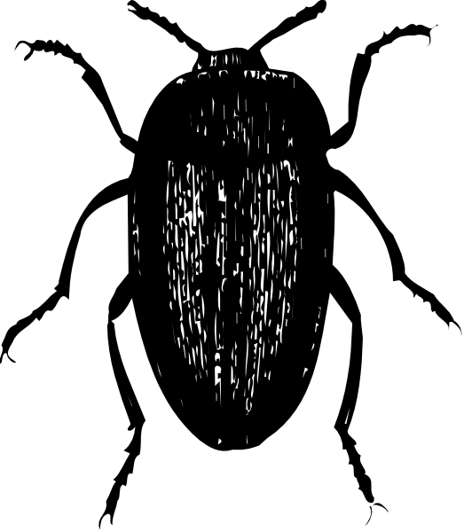 The image shows a black background with white specks that resemble stars scattered across it; there is no other discernible content in this small clip-art piece.
