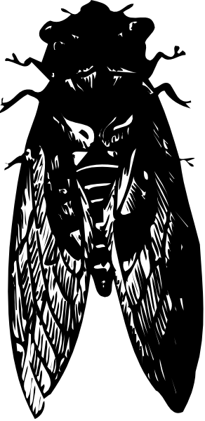 The image shows a black and white photo of an animated character with long hair standing against a dark background on the left side.