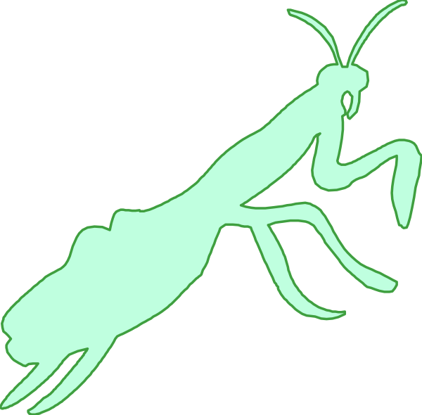 The image shows a cartoon depiction of two stylized cicadas with glowing green bodies against a black background; one is larger than the other, both have antennae and eyes, and there's an insect-like creature in front that appears to be interacting or observing them.