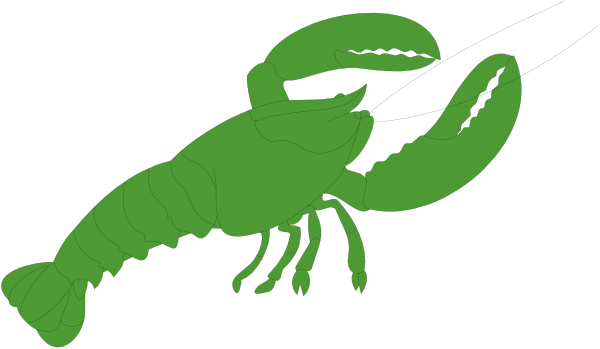 The image shows a green crab on top of another smaller crab with claws outstretched against an unseen background.