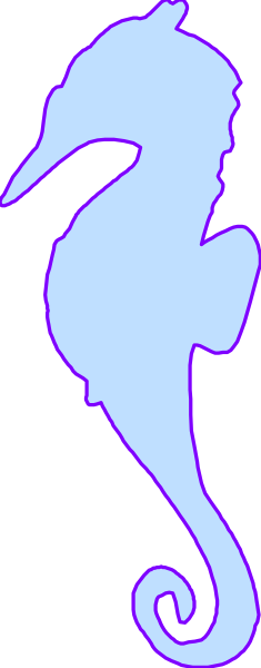 The image shows a stylized blue mermaid with an orange tail fin on her back against a grey background.