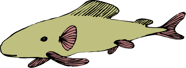 The image shows a cartoon of an anglerfish with glowing lure swimming near it underwater.