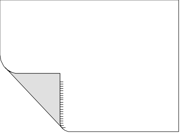 The image shows a simple black and white line drawing of an abstract shape that resembles a stylized house with multiple windows on its side walls.
