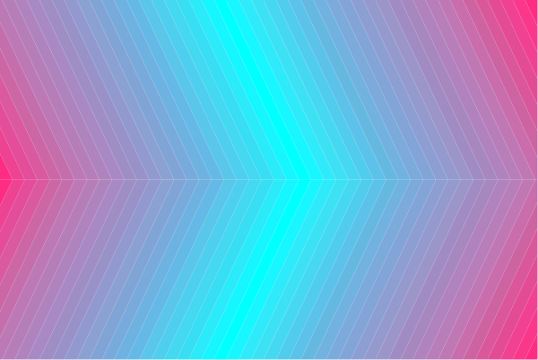 The image shows a colorful abstract design with geometric shapes resembling an optical illusion of depth on what appears to be a digital display screen.