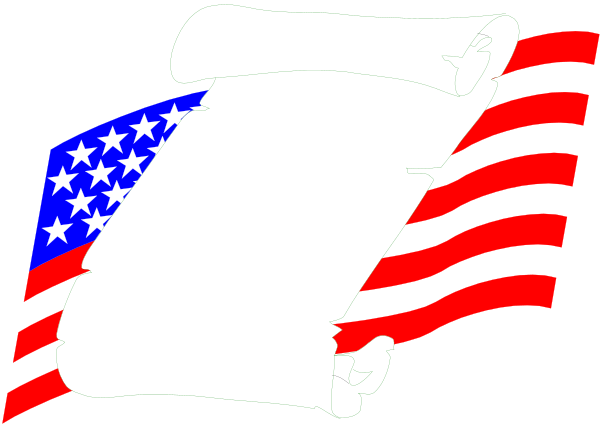 The image shows a graphic of an American flag with text overlaying it that reads "7th Amendment."