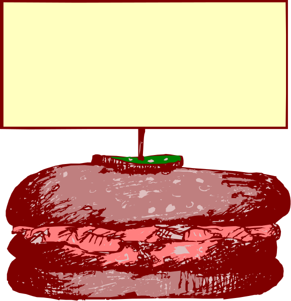 The image shows a comic strip with two panels featuring hamburgers; on the left panel is an unadorned burger without any toppings, while in the right panel there's another identical-looking burger but this one has lettuce and tomato added as garnish.