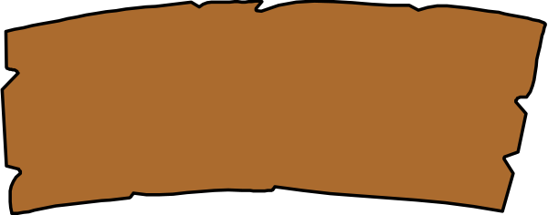 The image shows a brown rectangle with an orange outline that has been cut out from it to create two separate rectangles on either side of what appears to be a white background.