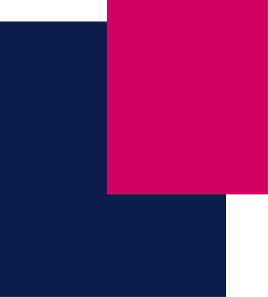 The image shows a simple geometric shape resembling an abstract representation of two rectangles with different shades of blue on either side against a gray background.