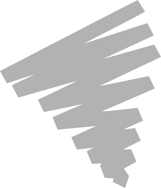 The image shows a black and white abstract design with geometric shapes resembling torn paper strips arranged to create an illusion of depth in three dimensions.