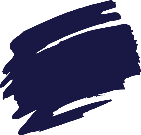 The image shows a blue brush stroke graphic with no other discernible content.