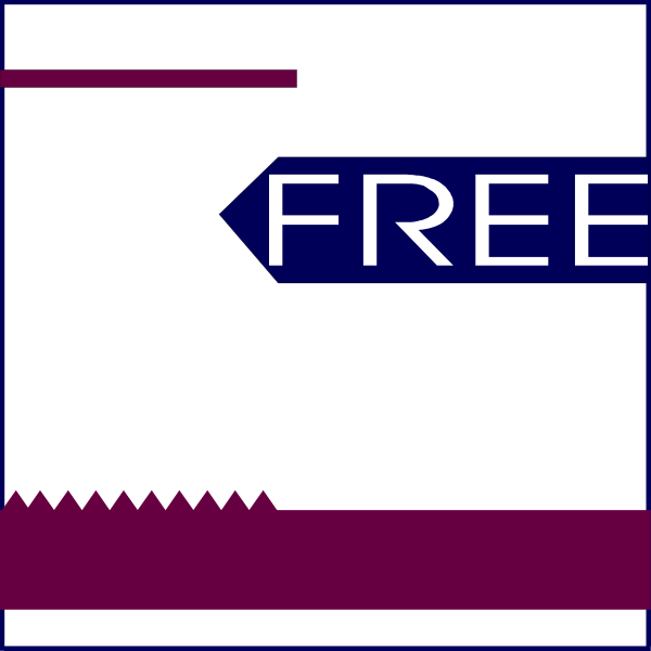 The image shows a computer screen with an error message that reads "Free" on it against a purple background.
