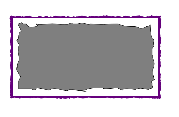 The image shows a gray rectangle with purple borders on top of it.