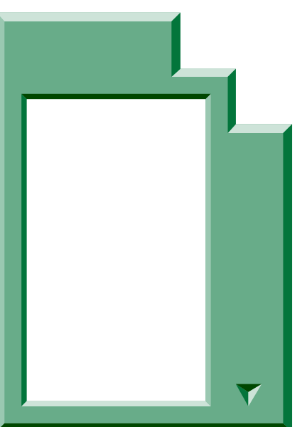 The image shows a pixelated representation of an open book with blank pages inside it against a dark background.