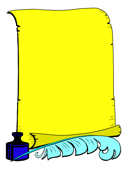 The image shows a yellow sign with blue text on it that reads "YOURS TRULY," placed against an unseen background; there is no other content in this clip-art illustration.