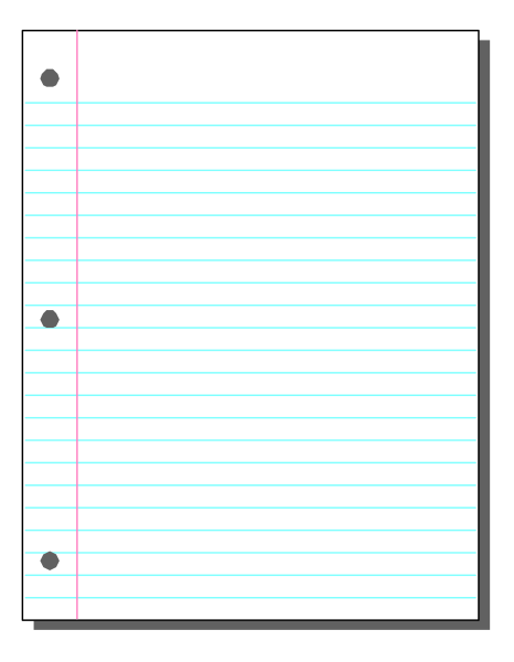 The picture shows a white piece of paper with blue lines on it inside an open booklet that is placed against a gray background in front of what appears to be a phone screen displaying this image.