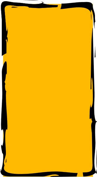 The image shows a yellow sign with black text on it against an unidentified background.