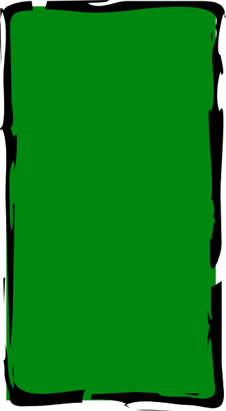 The image shows a green rectangle with white borders on top of another gray background.