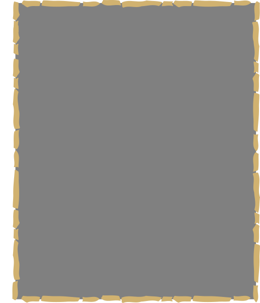 The image shows a blank white square with no visible content inside it against an indistinct background that appears to be textured like stone bricks in shades of brown on either side.