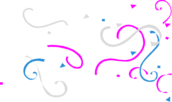 The image shows a black background with colorful swirls of paint that resemble abstract designs; there is no text present in this clip-art image.