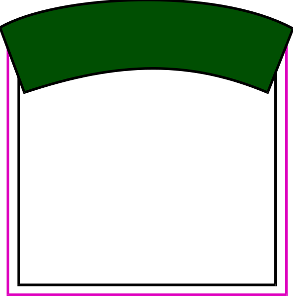 The image shows a green arch with an open book on top of it against a white background.