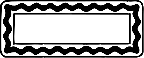 The black and white photo shows a decorative border with an intricate design that includes geometric shapes such as circles and lines forming patterns around what appears to be a central rectangular shape resembling a door frame, set against a plain background.