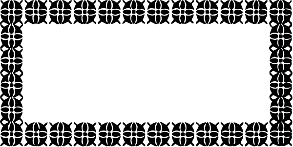 The image shows a black and white pattern with various shapes that resemble musical notes on staff lines against a gray background.