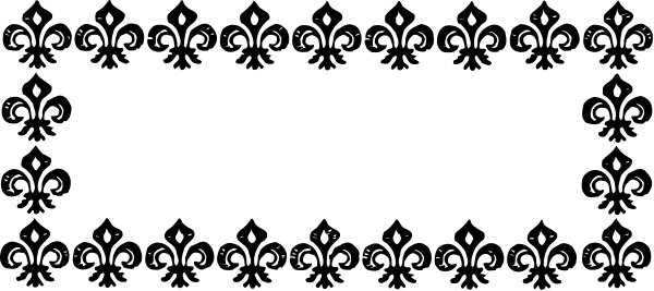 The image shows a black and white pattern with various shapes including circles, squares, rectangles, lines, dots, and what appears to be an abstract design resembling snowflakes on a dark background.