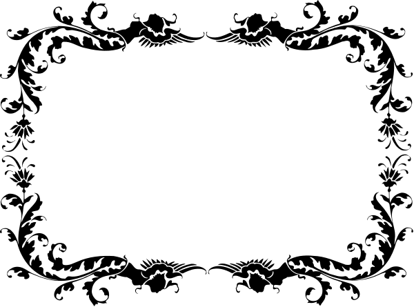 The image shows a black rectangle with two white rectangles inside it on either side of an empty space that is darker than both inner spaces.