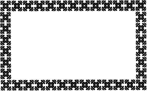 The image shows a black square with white dots arranged to form an intricate pattern on its surface.