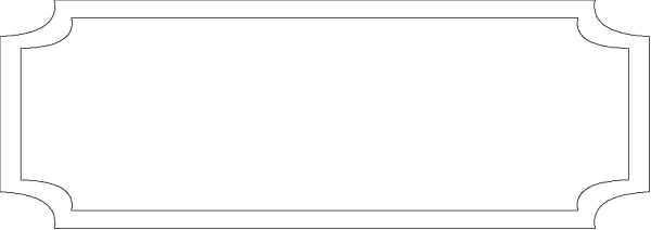 The image shows a simple black and white line drawing of an object that resembles a piece of furniture with four legs at its corners connected by straight lines to form a rectangular shape on top.