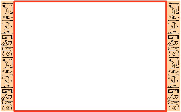 The image shows a gray rectangle with an intricate pattern of symbols inside it that resemble ancient Egyptian hieroglyphics on its sides; there is no background context provided for this object in isolation from other elements, so I cannot provide details about setting or actions involving people and animals as they are not present.