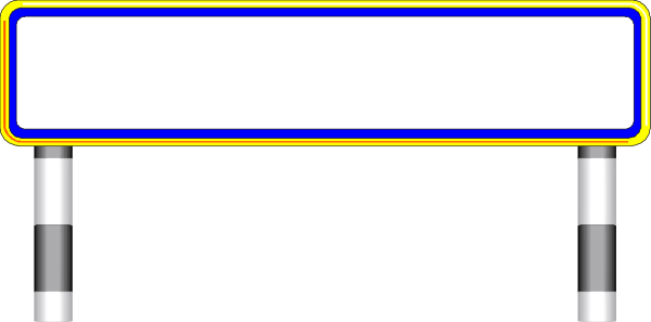 The image shows a blue bench with white text on it against a gray background.